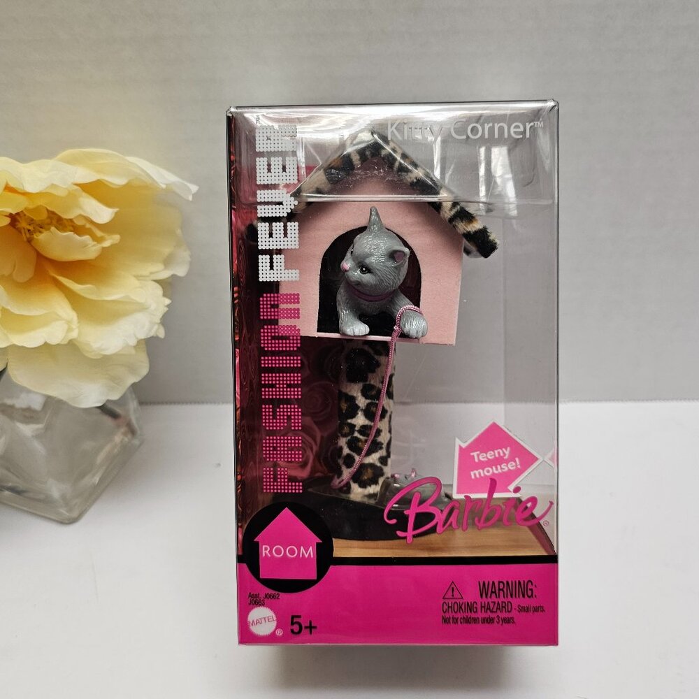 New Barbie Fashion Fever Hobby Toy Doll Collection Cat House Mouse Kitty Corner